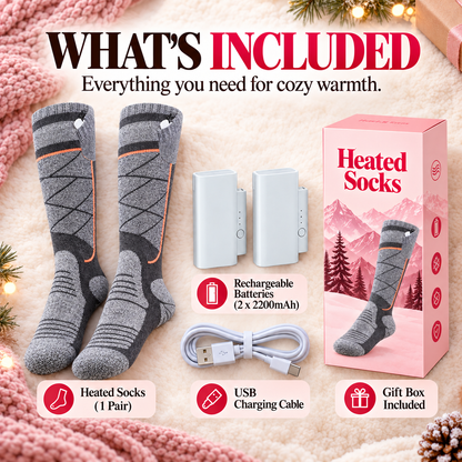🔥Winter Heated Socks with 3 Heat Settings & Rechargeable Batteries🔥