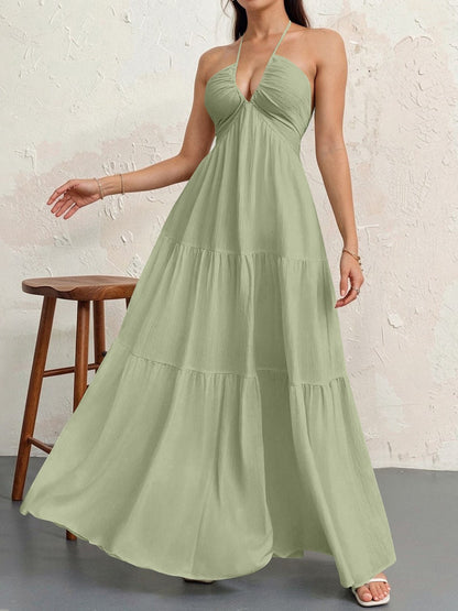 Women's Plain Dress, Summer Clothes Women, Casual Basic Loose Fit Sleeveless Dress for Beach Holiday Vacation