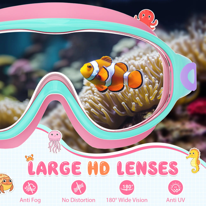 Kids Swim Goggles – Anti-Fog, UV Protection & Adjustable Fit