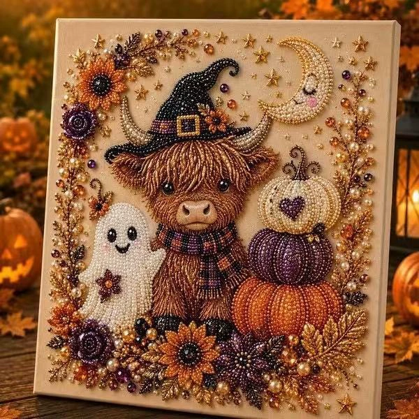 Halloween Pearl Art DIY Kit – Turn Tiny Pearls into Spooky