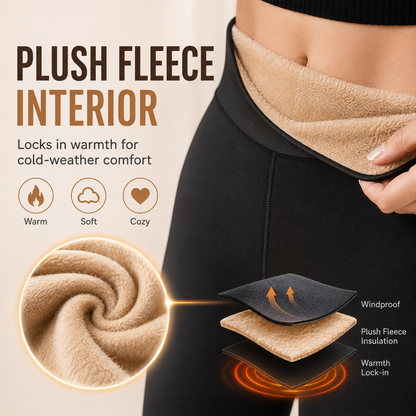 Women’s Fleece-Lined Fake Sheer Thermal Tights