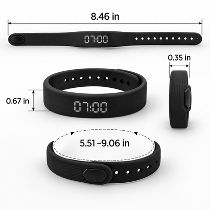 😴Smart Vibration Alarm Wristband for Heavy Sleepers & Activity Tracking😴