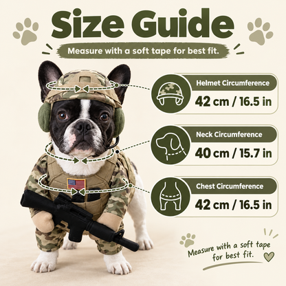 Pet Tactical Character Costume Set