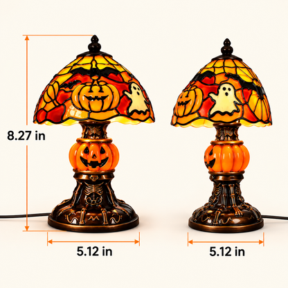 🎃Retro Pumpkin Bat Pattern Single Desk Lamp — Vintage Glow Night Light🎃