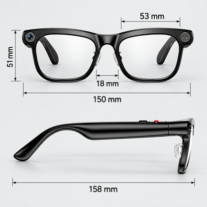 🔥Free shipping🔥AI Smart Glasses with Camera, Translation & Open-Ear Audio👓