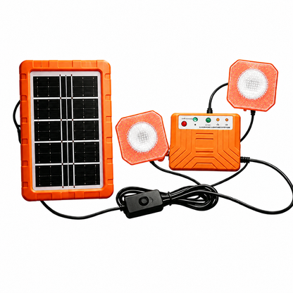 ☀️ Portable Solar Power Station & Outdoor Solar Generator Kit — All-In-One Backup Power, USB Device Hub & LED Camping Light 🏕️🔋