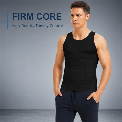 Instant Slimming: Men's Chest & Belly Compression Shaping Vest