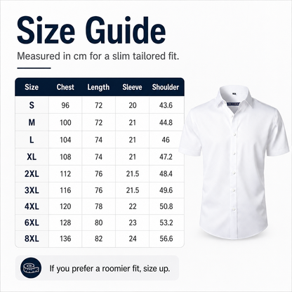 Men's 4-Way Ultra-Stretch Short Sleeve Dress Shirt