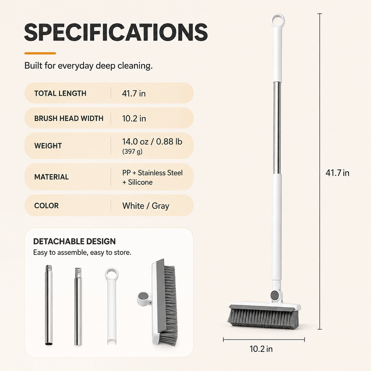 360° Rotating V-Shaped Grout Brush for Effortless Multi-Surface Deep Cleaning