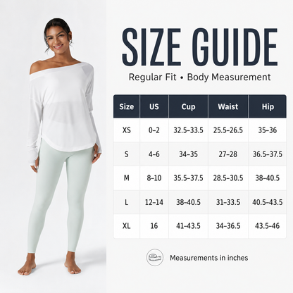 One-Shoulder Long Sleeve Yoga Top