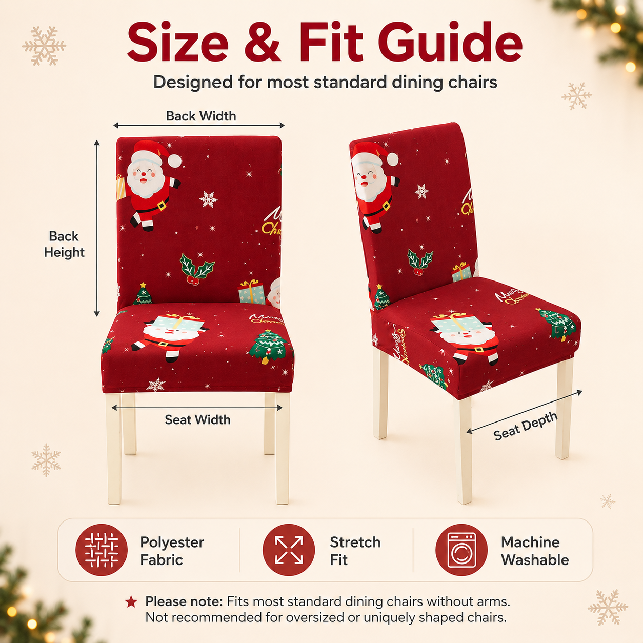 Turn Everyday Dining Chairs Into Christmas Décor