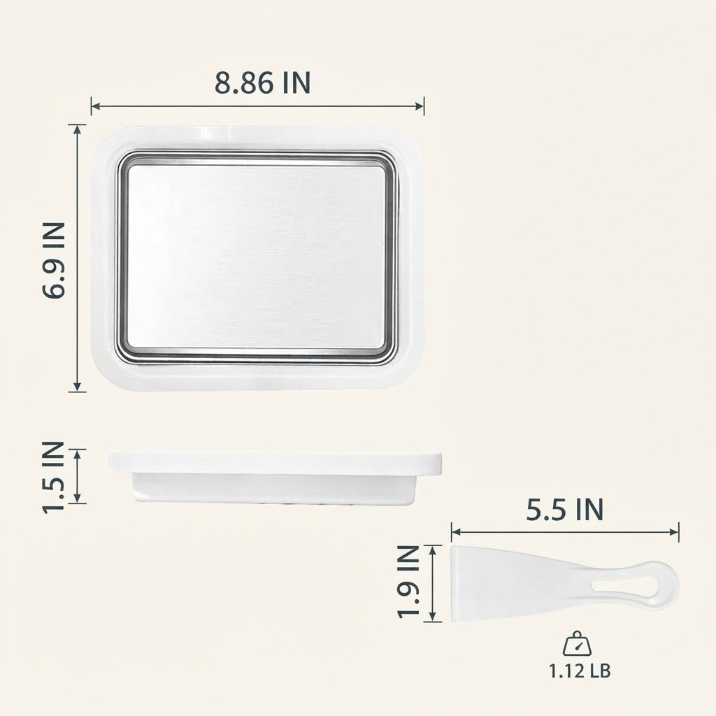 Stainless Steel Fried Ice Maker Machine & Yogurt Pan