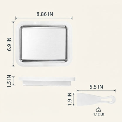 Stainless Steel Fried Ice Maker Machine & Yogurt Pan