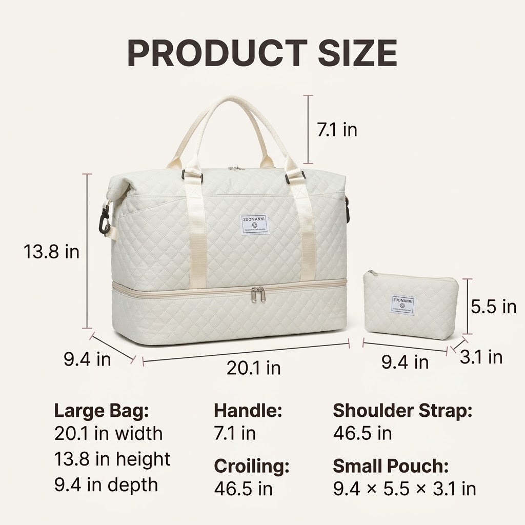 2-Piece Travel Bag Set – Pack More, Travel Smarter