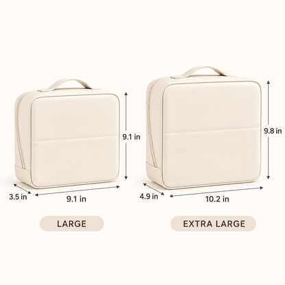 Stand-Up Travel Makeup Organizer Bag – Large Capacity Vanity Case