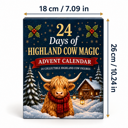 24-Day Highland Cow Advent Calendar