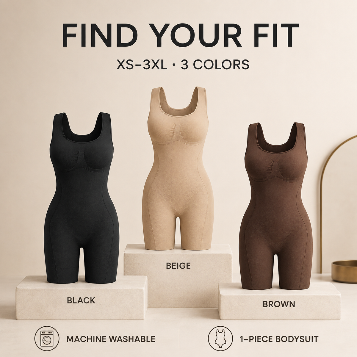 The Ultimate No-Hassle Bodysuit: Open-Back Tummy Control & Butt Lifting Shaper
