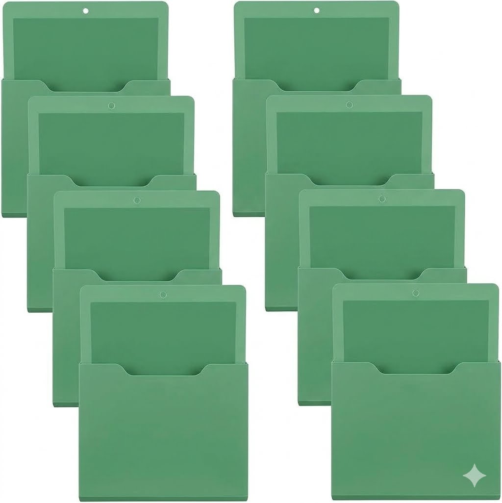 Magnetic File Holder Paper Holder Pocket Organizer Hanging 10 X 13 Inch
