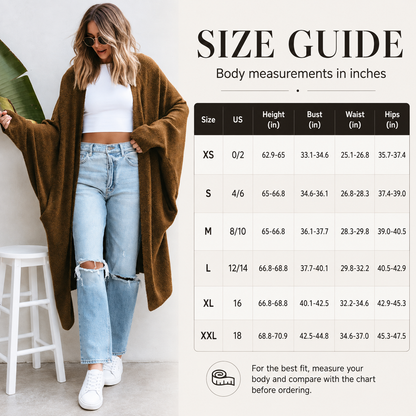 Cozy Oversized Longline Cardigan for Effortless Everyday Layering