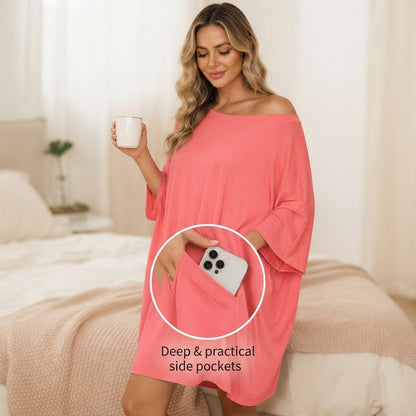 Ultra-Soft Oversized Lounge Tee for Two