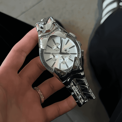 Future-Form Wave-Link Chronograph Watch