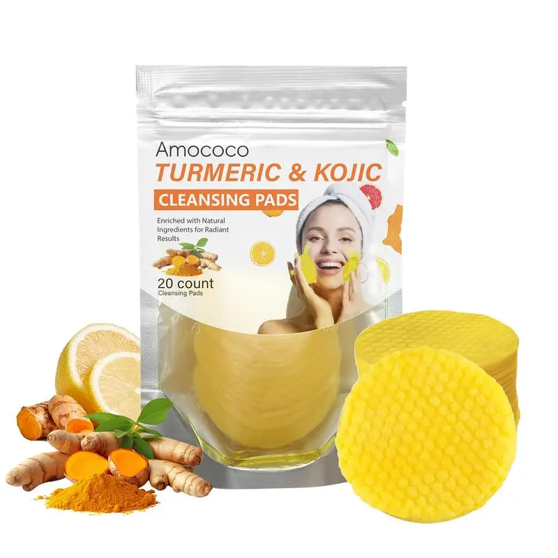 Turmeric and Kojic Acid Cleansing Pads – Deeply Cleanse Skin