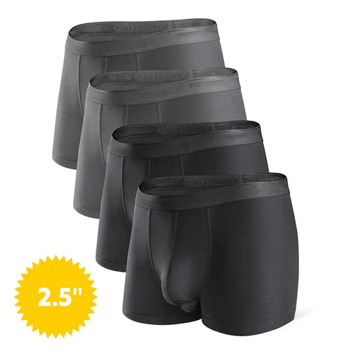 Men's Dual Pouch Micro Modal Trunks 4-Pack Basic