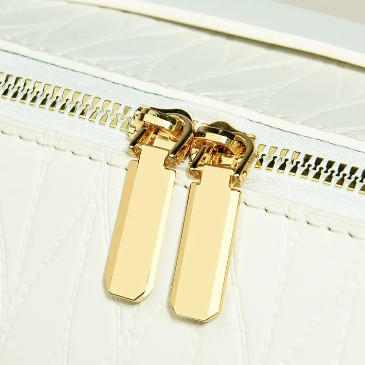 Luxury Waterproof Double-Zipper Travel Toiletry Bag