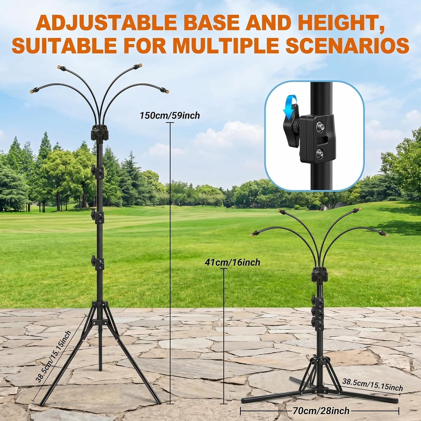 6FT Height Adjustable Outdoor Misting System