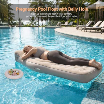 Inflatable Pregnancy Pillow with Belly & Head Hole, Prone Pregnancy Pillow for Stomach Sleepers
