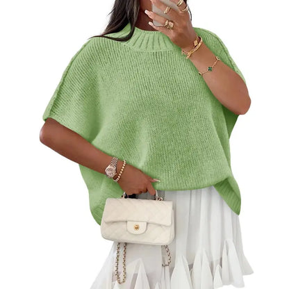 💃Women's Loose-Fit Batwing Sleeve Knitted Pullover💃
