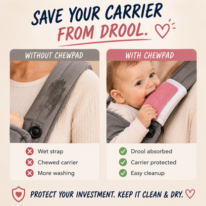 2-in-1 Baby Carrier Teething & Drool Pad