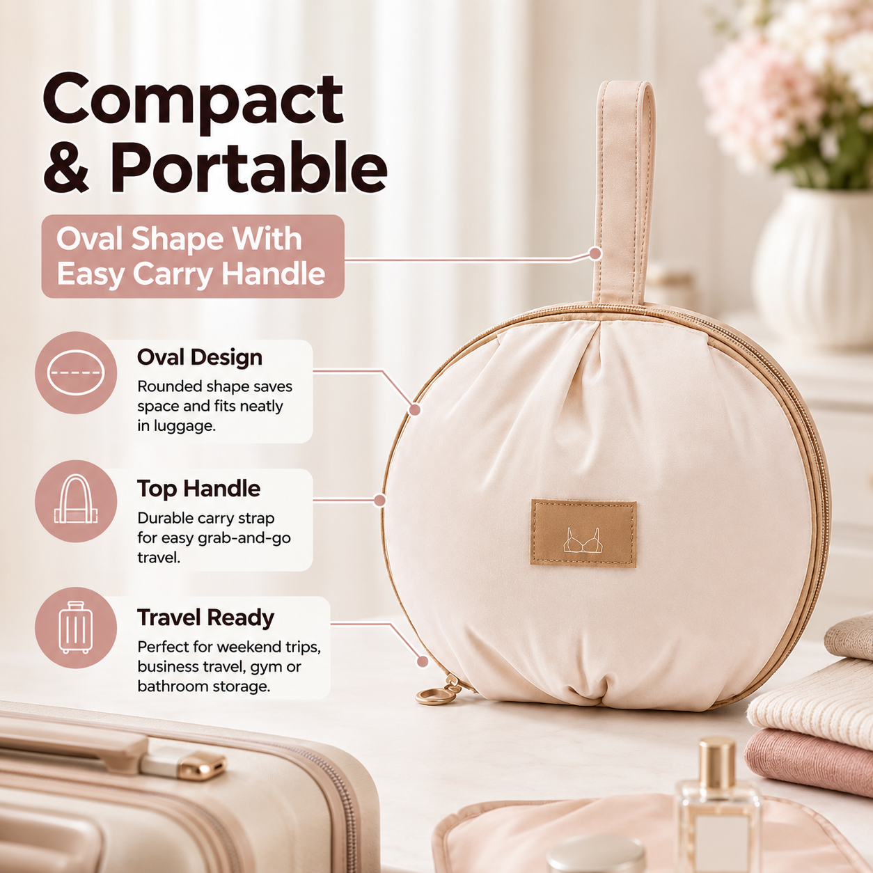 3-in-1 Multi-compartment Underwear Travel Storage Box
