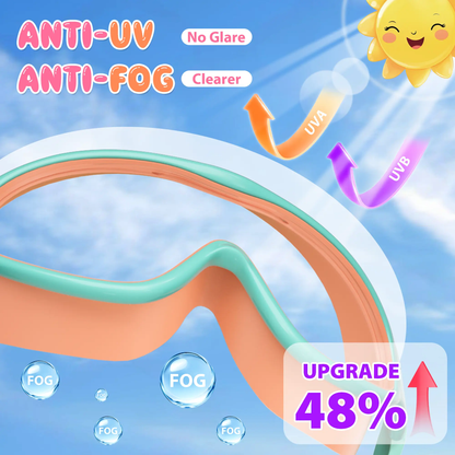 Kids Swim Goggles – Anti-Fog, UV Protection & Adjustable Fit