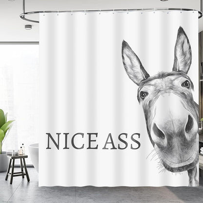 Funny Donkey Shower Curtain
