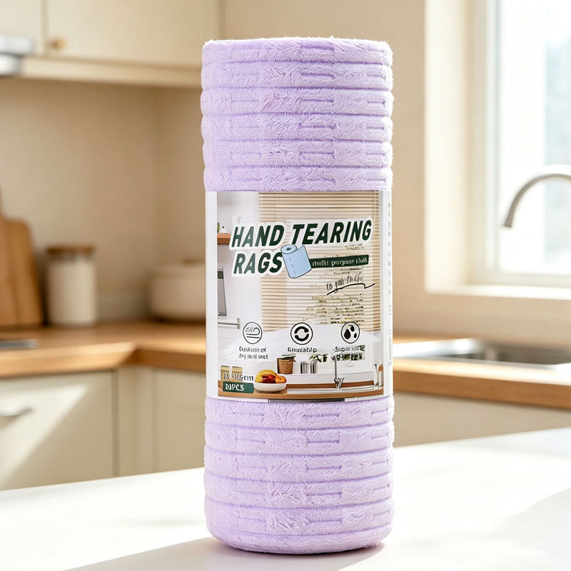 Reusable Tear-Off Kitchen Cloths – 20 Sheets per Roll