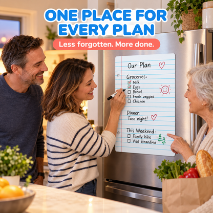 Magnetic Dry Erase Planner for Effortless Family Organization