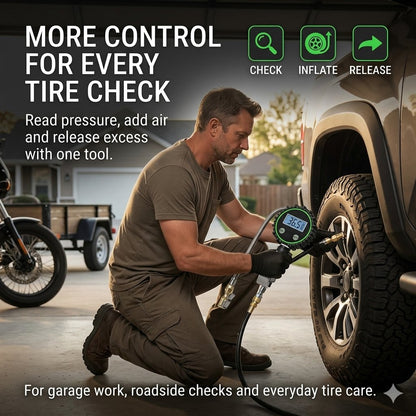 200 PSI Digital Tire Inflator Gauge