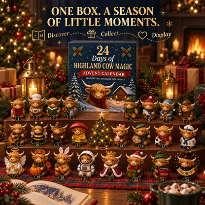 24-Day Highland Cow Advent Calendar