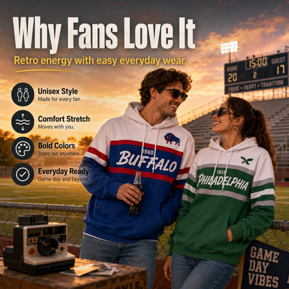 Retro Football City Hoodie
