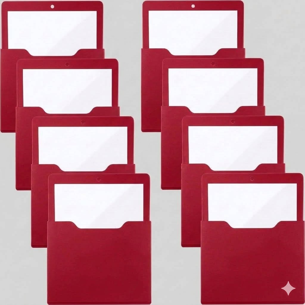 Magnetic File Holder Paper Holder Pocket Organizer Hanging 10 X 13 Inch