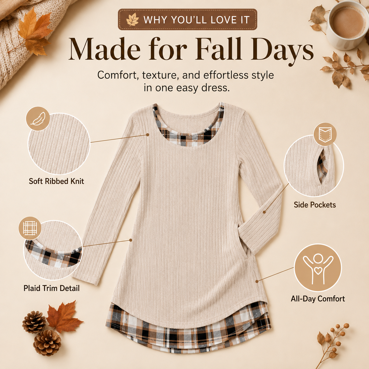 The Cozy Dress That Already Looks Styled