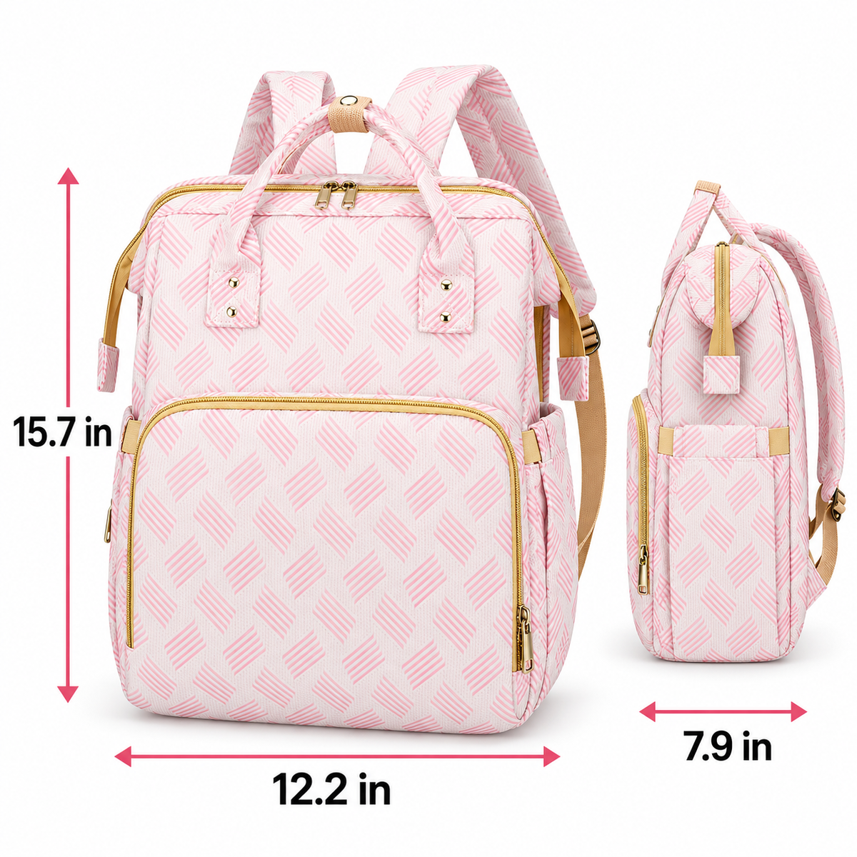 🍼3-in-1 Diaper Bag Backpack with Fold-Out Changing Station🍼