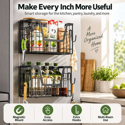 Magnetic Fridge Storage Shelf – More Space, Less Clutter