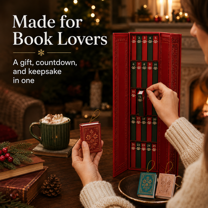 25-Day Mini Book Ornament Advent Calendar