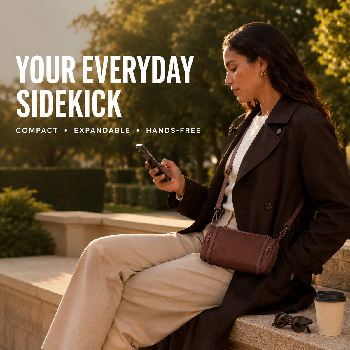Expandable Mini Crossbody Bag with Adjustable Strap for Daily Essentials