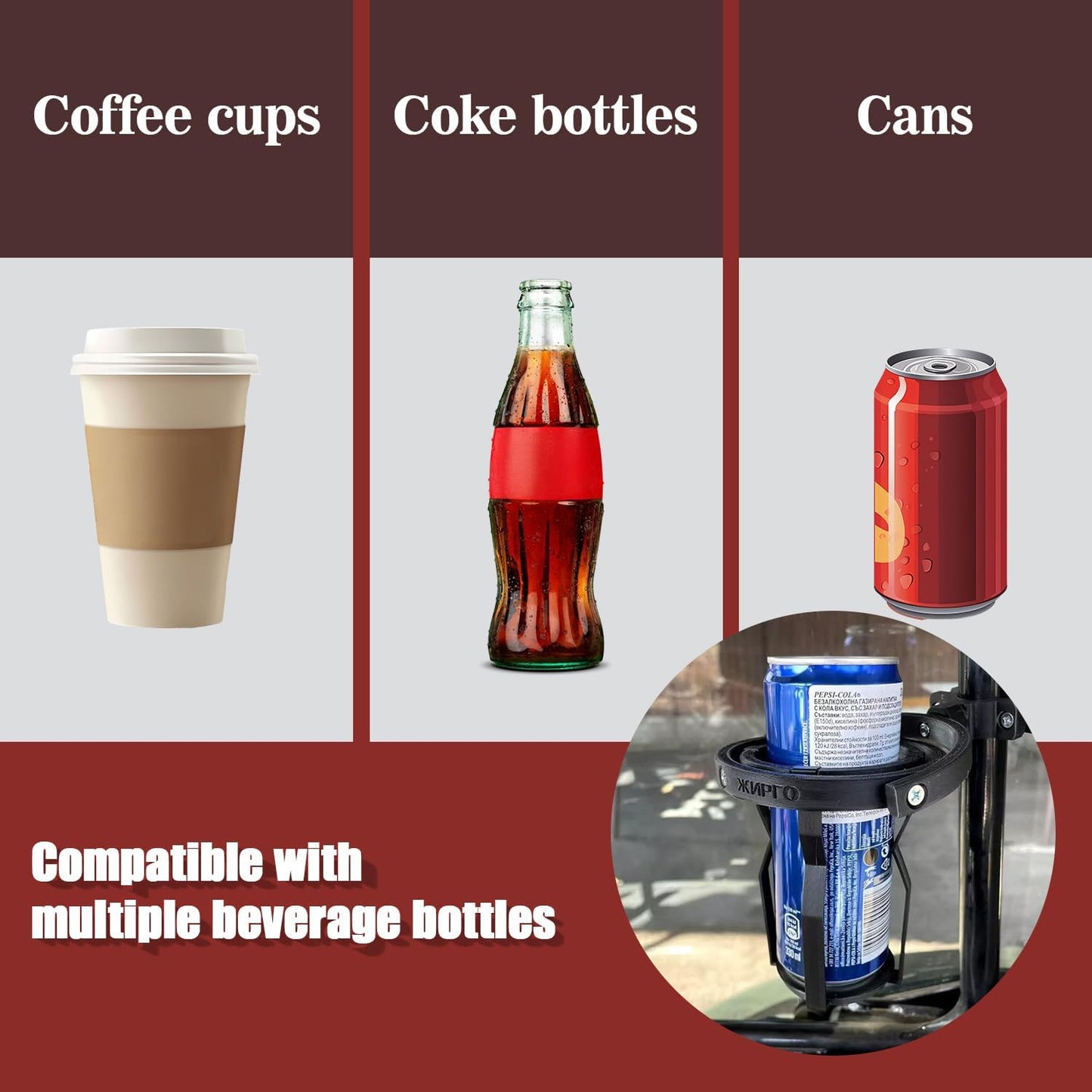 Gyroscopic Self-Leveling Cup Holder – Spill-Resistant Drink Holder for Any Ride