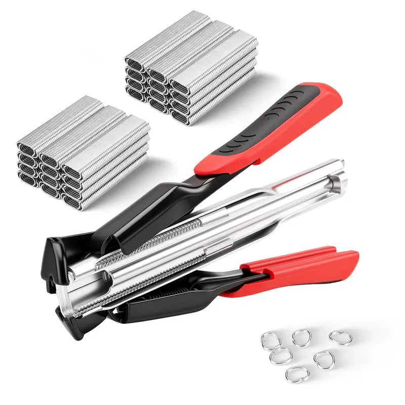 Auto-Feed Hog Ring Pliers for Wire Mesh, Cages & Fencing