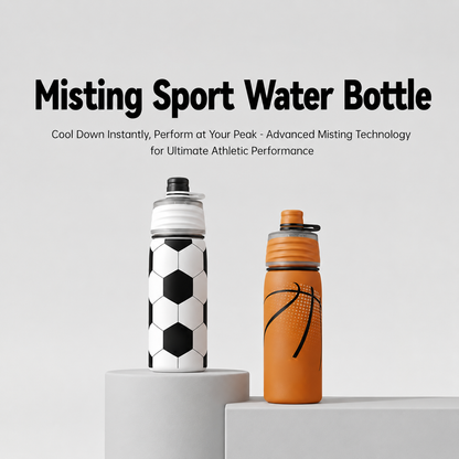 20oz Stainless Steel Water Bottle - with Spray Cooling Function