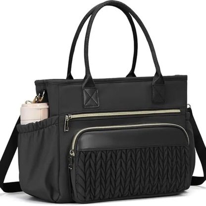 Extra-large capacity lunch bag with adjustable shoulder strap and long-lasting insulation